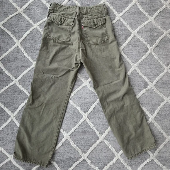 Levi's Olive Green Utility Pants - Picture 3 of 7